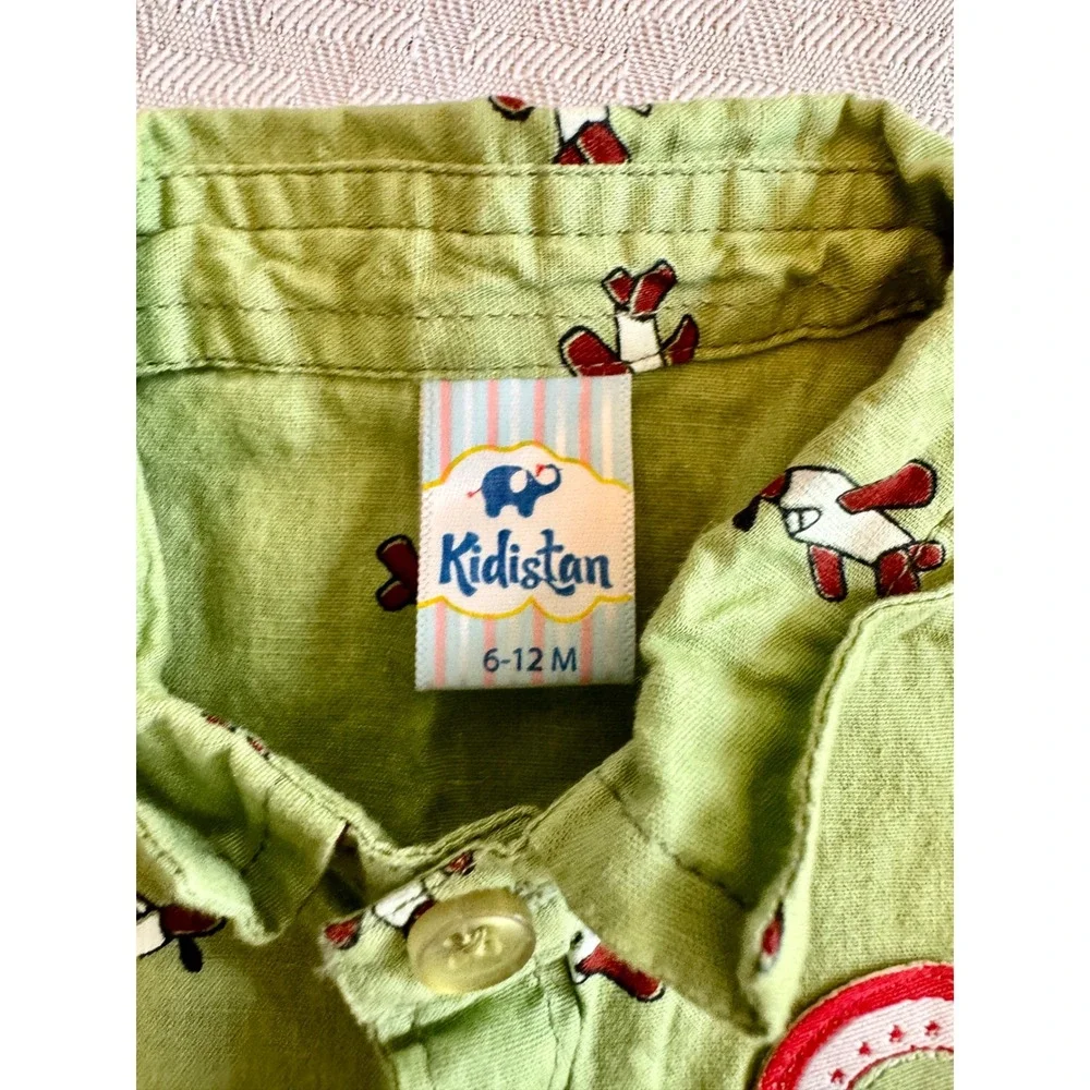 Baby Boy Clothes Bundle Carter's Boden Cat & Jack 3-12M Safari Gingham Denim 7pc